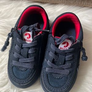 Blue and red billy zip sneakers
